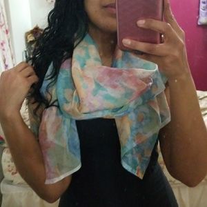 Floral light weight scarf